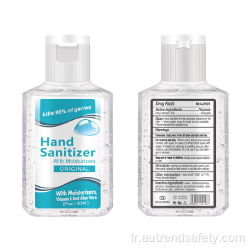 Lavage transfrontalier - Désinfectant pour les mains bactéricide et bactéricide gratuit Produit de nettoyage des mains à séchage rapide Gel de nettoyage des mains